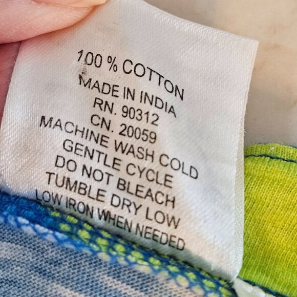 Parsley & Sage Polka Dot Long Sleeve Top Small Cotton Blue Maximalism - Picture 4 of 6